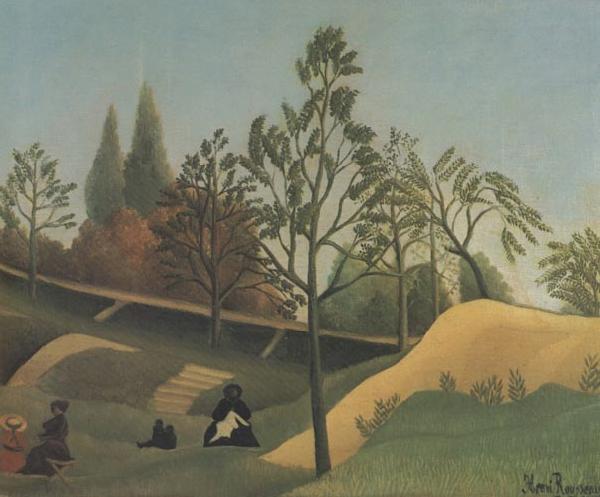 Henri Rousseau View of the Fortifications oil painting image